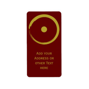 Etiqueta Símbolo solar astrológico - Círculo Zen Budista 3