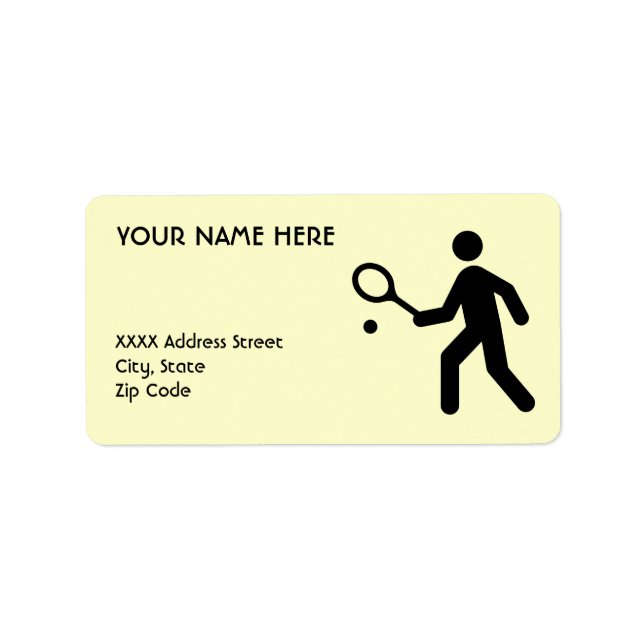 Etiqueta Símbolo tênis (Frente)