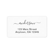 Simple Stylish Custom Printed Address Stickers