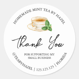 Etiqueta Simples De Casa De Mint