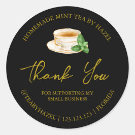 Etiqueta Simples De Casa De Mint