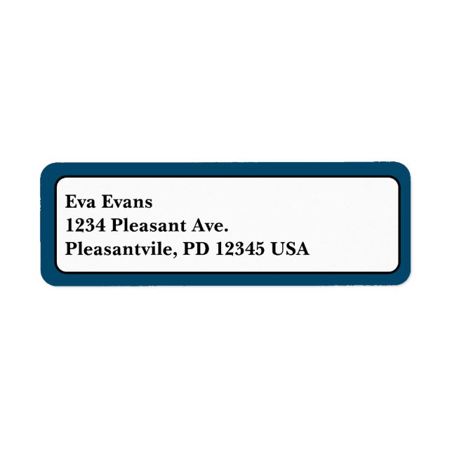 Etiqueta Simples e Elegante (Frente)