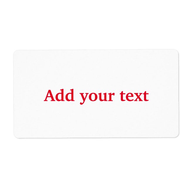 Etiqueta Simples e elegante adicione seu texto clássico (Frente)