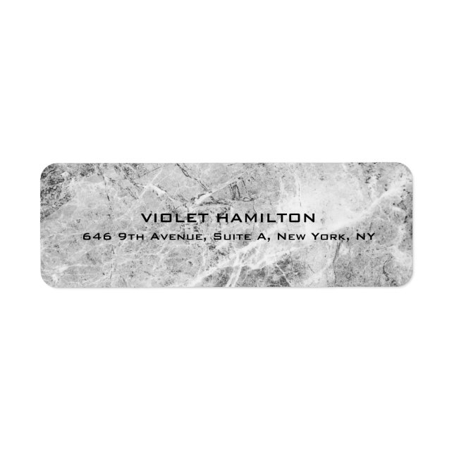 Etiqueta Simples e elegante Cinza profissional moderno (Frente)