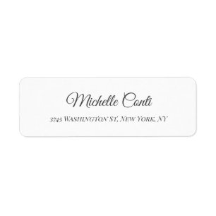 Etiqueta Simples e elegante moderno legível