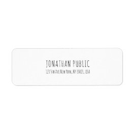 Etiqueta Simples e Moderno Planeamento Profissional Branco