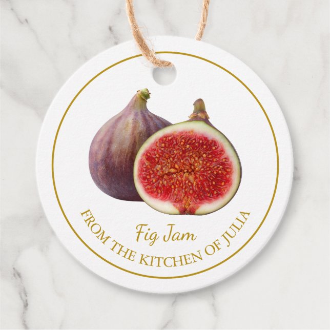 Etiqueta Simples Fig Jam Hang (Frente)