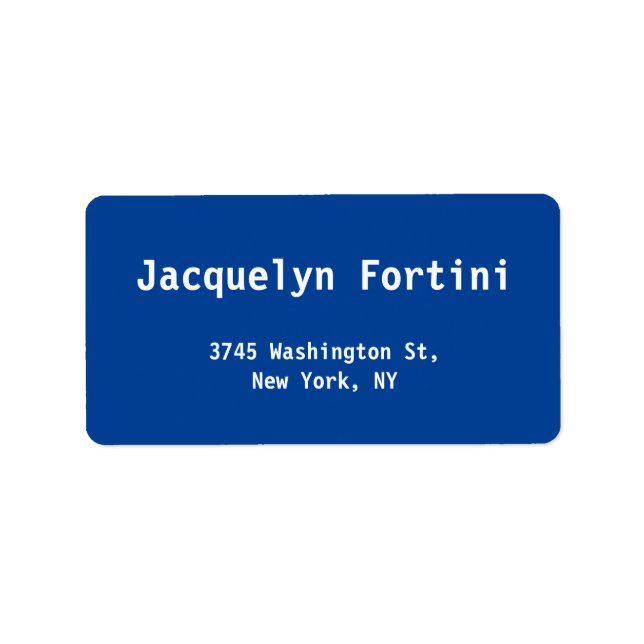 Etiqueta Simples mesquinho moderno e elegante, uniforme e a (Frente)