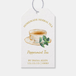 Etiqueta Simples Peppermint Tea Hang