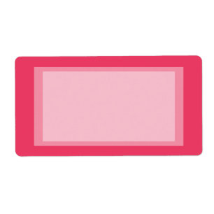 Etiqueta simples rosa