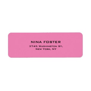 Etiqueta Simples, Simples, Feminina Rosa Profissional Elega