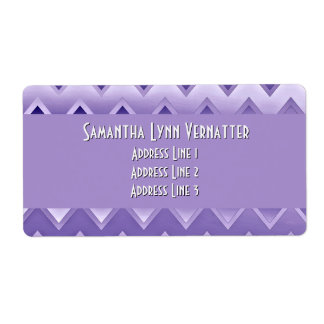 Etiqueta Simplesmente ZigZag - Roxo