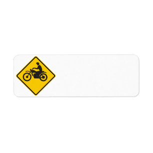 Etiqueta Sinal da estrada do tráfego da motocicleta