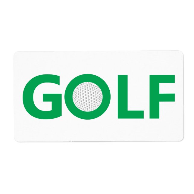 Etiqueta Sinal de golfe (Frente)