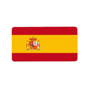 Etiqueta sinalizador de espanha