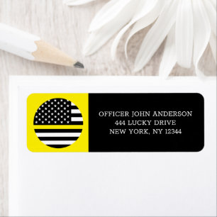 Etiqueta Sinalizador de linha amarela fina, despachantes/se