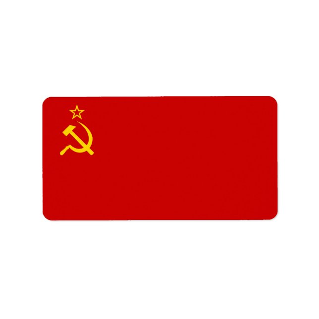 Etiqueta sinalizador USSR (Frente)
