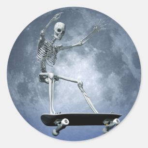 Etiqueta Skateboarding do luar