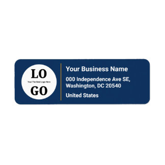 Etiqueta Small Business  Modern Bold Color Custom Logo