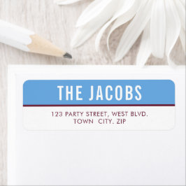 Etiqueta SMART Bold, tipo simples e mínimo, marrom azul des