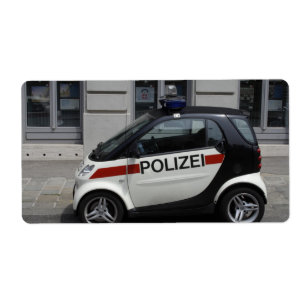 Etiqueta Smart Polizei Auto
