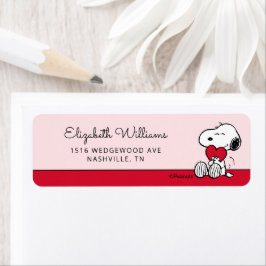 Etiqueta Snoopy | Little Sweetheart Baby Shower Label