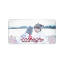 Snowflake Pink Opal Na moda Natal Adicionar Foto