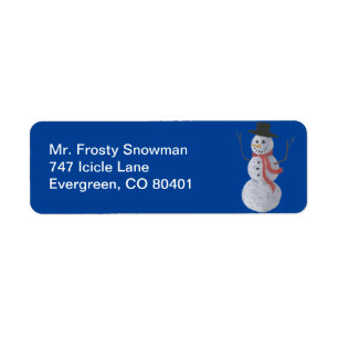Etiqueta Snowman