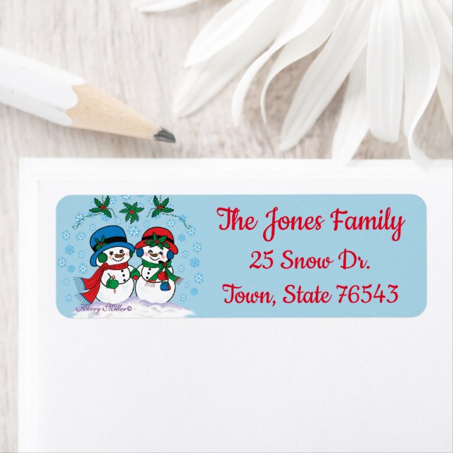 Etiqueta Snowman (Insitu)