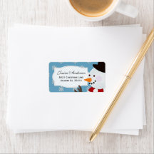 Snowman Address Stickers