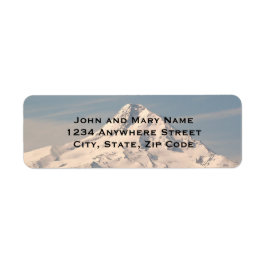 Etiqueta Snowy Mountain Summit Endereço de devolução