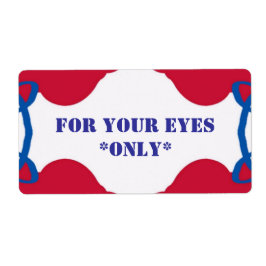 Etiqueta SÓ rótulo DOS OLHOS