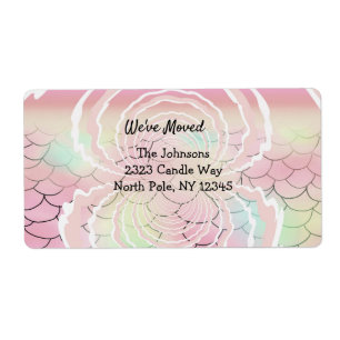 Etiqueta Sob o Mar Novo Endereço