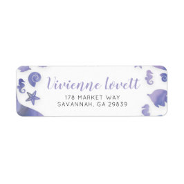 Etiqueta Sob o mar Sereia