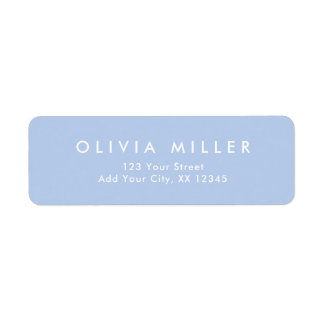 Etiqueta Soft Sky Blue - Classic Address Label