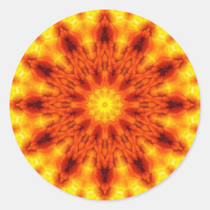 Etiqueta solar do caleidoscópio de Sun