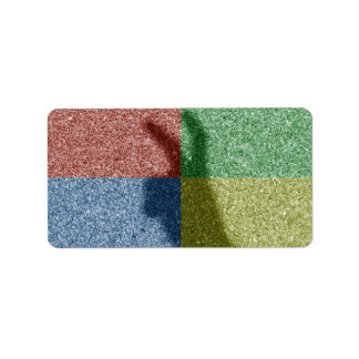 Etiqueta Sombreado de ouvidos sombra de quatro cores