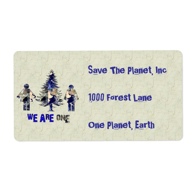 Etiqueta Somos Um (Frente)