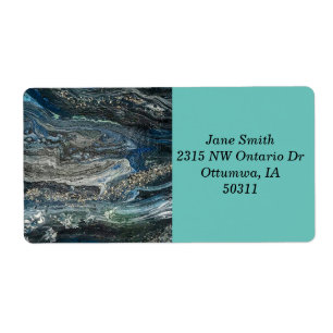 Etiqueta Sonhos da pintura de abstrato Ocean'20