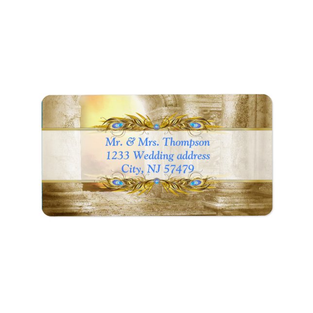 Etiqueta Sonhos do Templo Real do ouro (Frente)