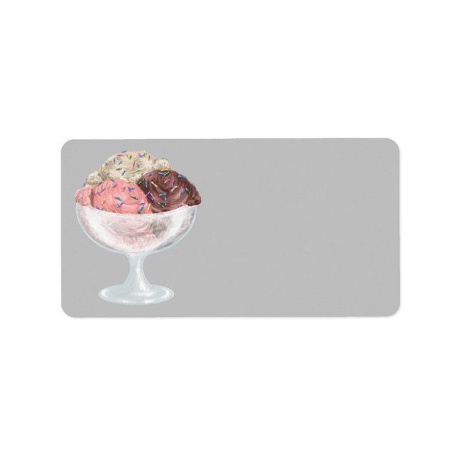 Etiqueta Sorvete (Frente)