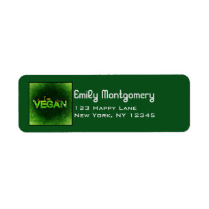 Etiqueta Sou Vegan Escrito Com Uma Textura De Natureza Gras