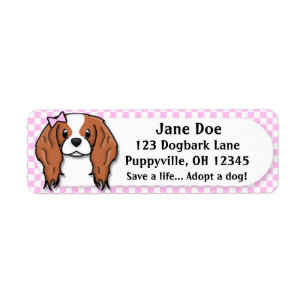 Etiqueta Spaniel de rei descuidado Charles do guingão