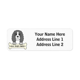 Etiqueta Spaniel de Springer inglês personalizado