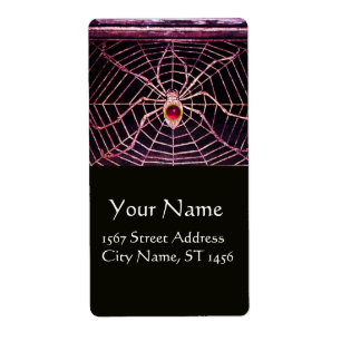 Etiqueta SPIDER E WEB Pink Fuchsia Ruby Black