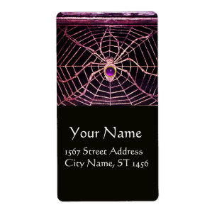 Etiqueta SPIDER E WEB Roxo Ametist Preto