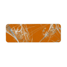 Etiqueta Spider Web Fract Background Address Sticker