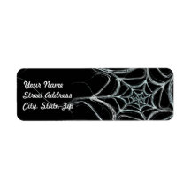 Spider Web Fract Background Address Sticker
