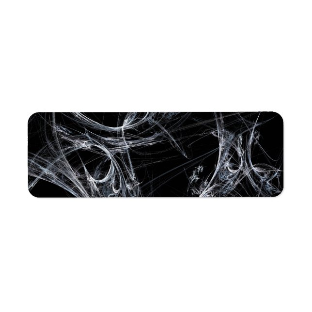 Etiqueta Spider Web Fract Background Address Sticker (Frente)