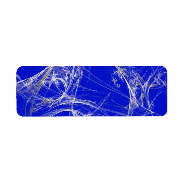Etiqueta Spider Web Fract Background Address Sticker (Frente)